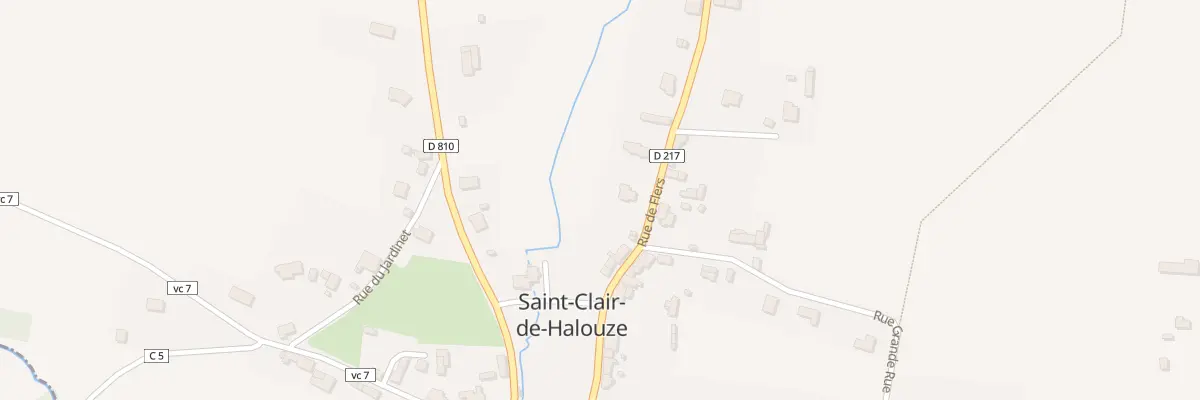 Plan du 7 Rue de Flers à Saint-Clair-de-Halouze