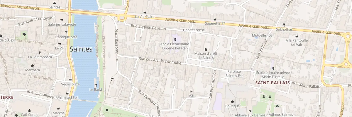 Plan du 51 Rue Arc de Triomphe à Saintes
