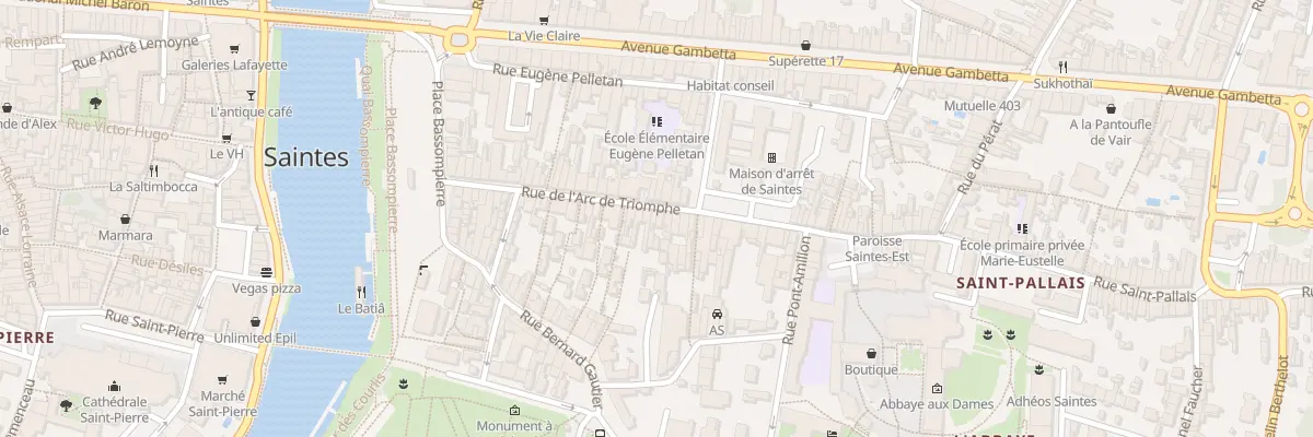 Plan du 56 Rue Arc de Triomphe à Saintes