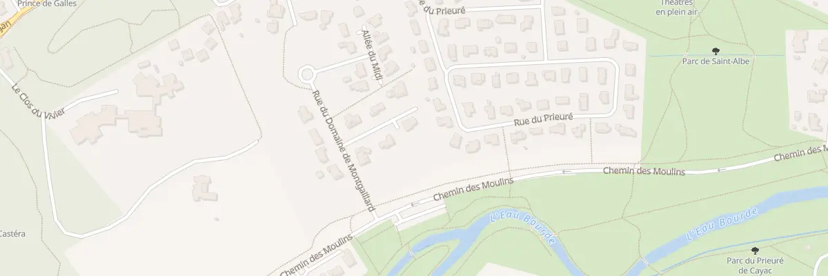 Plan du 1 Rue du Domaine de Montgaillard à Gradignan