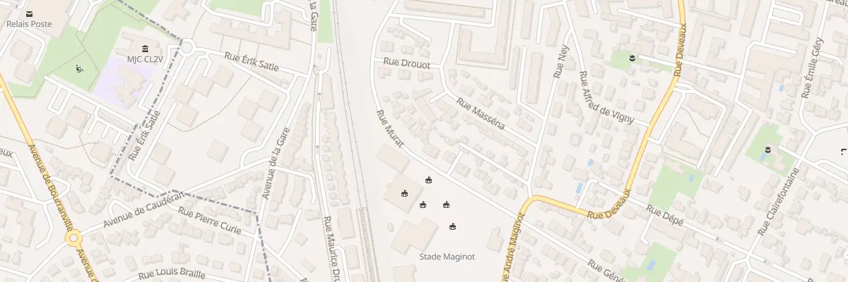 Plan du 25 Rue Murat à Bordeaux