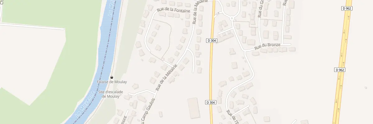 Plan du 13 Rue de la Metairie à Moulay