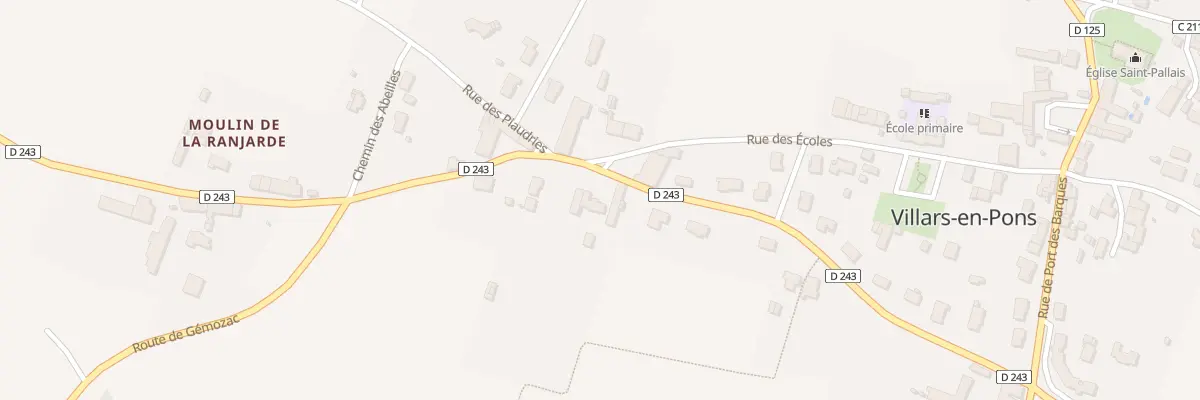 Plan du 31 Rue de la Croix à Villars-en-Pons
