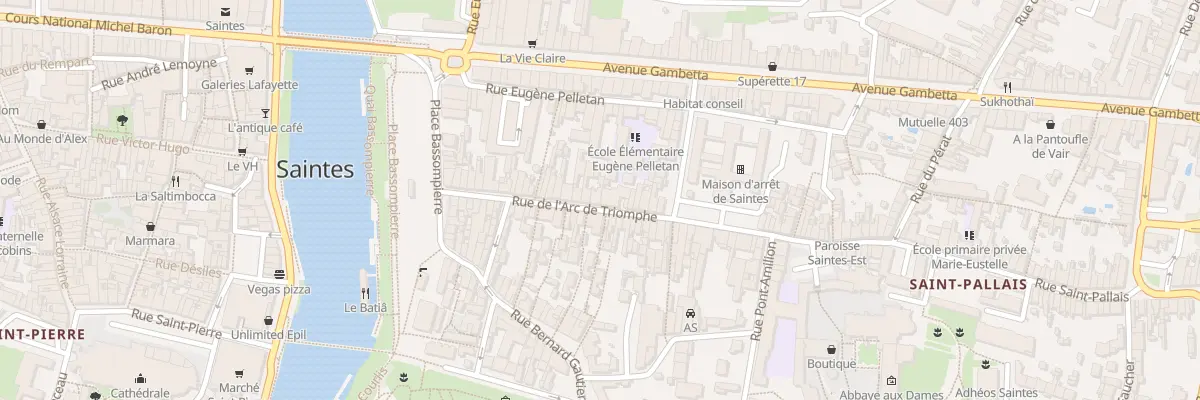 Plan du 37B Rue Arc de Triomphe à Saintes
