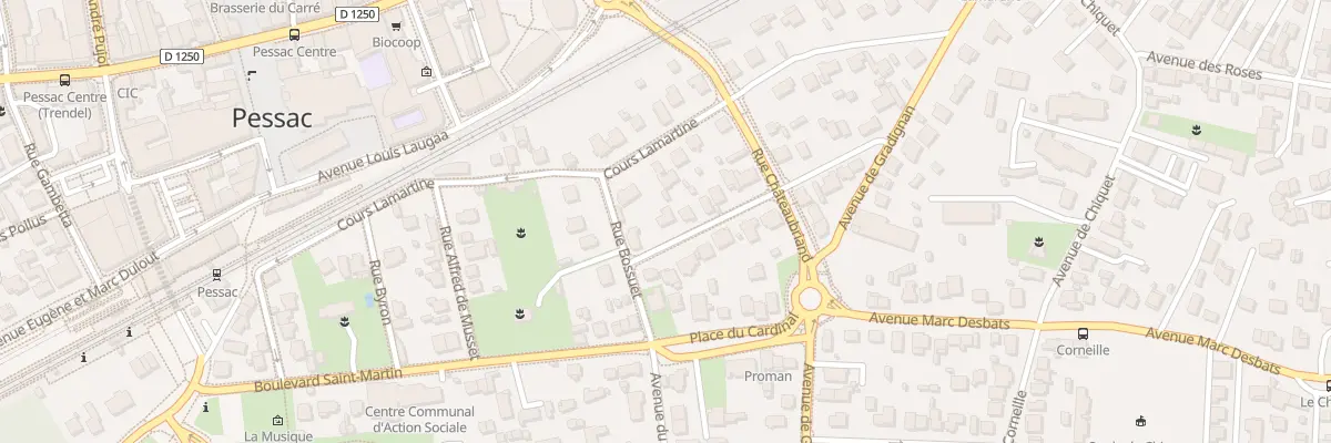 Plan du 3 Av Béranger à Pessac