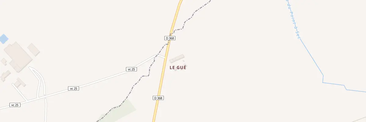 Plan du 77 Le Gue à La Chapelle-Biche