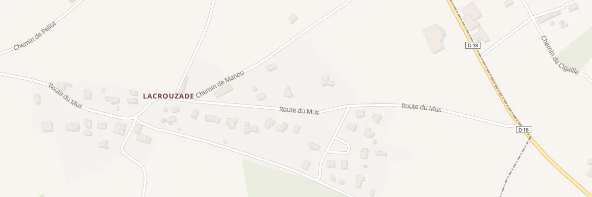 Plan du 9999 Rte du Mus à Doazit