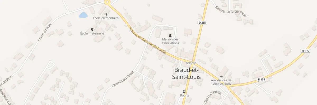 Plan du 15 Av du General de Gaulle à Braud-et-Saint-Louis