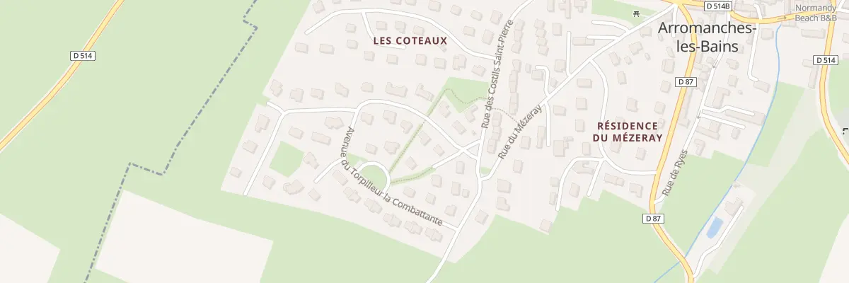 Plan du 8 Av du Gal Paul Yves Ezanno à Arromanches-les-Bains