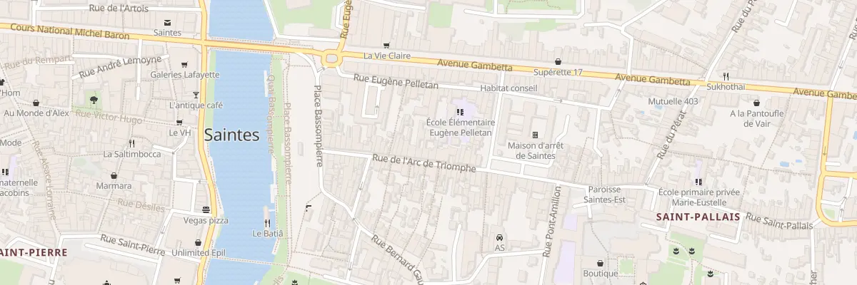Plan du 35 Rue Arc de Triomphe à Saintes