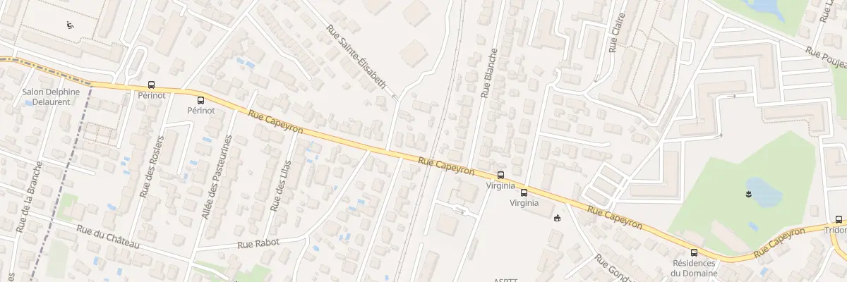 Plan du 87 Rue de Capeyron à Bordeaux