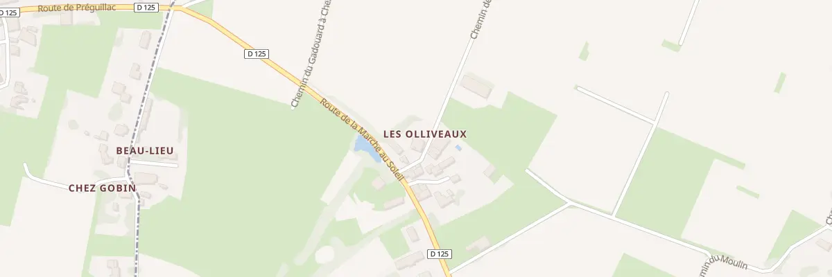 Plan du 3 Che des Olliveaux à Préguillac