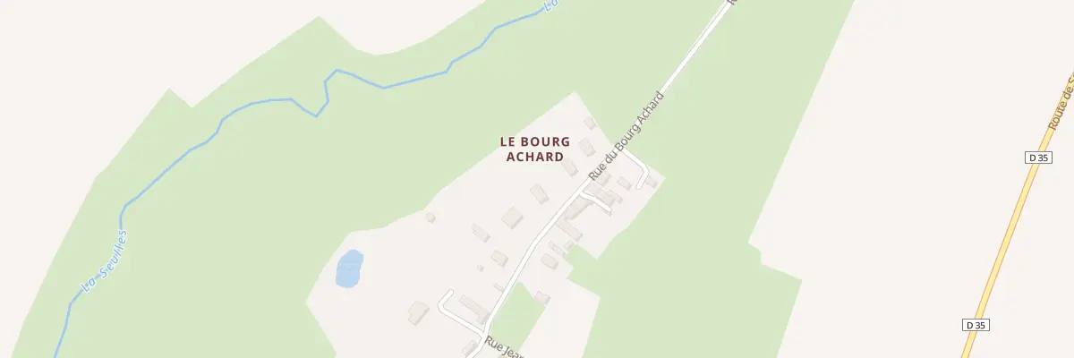 Plan du 201 Rue du Bourg Achard à Vaux-sur-Seulles
