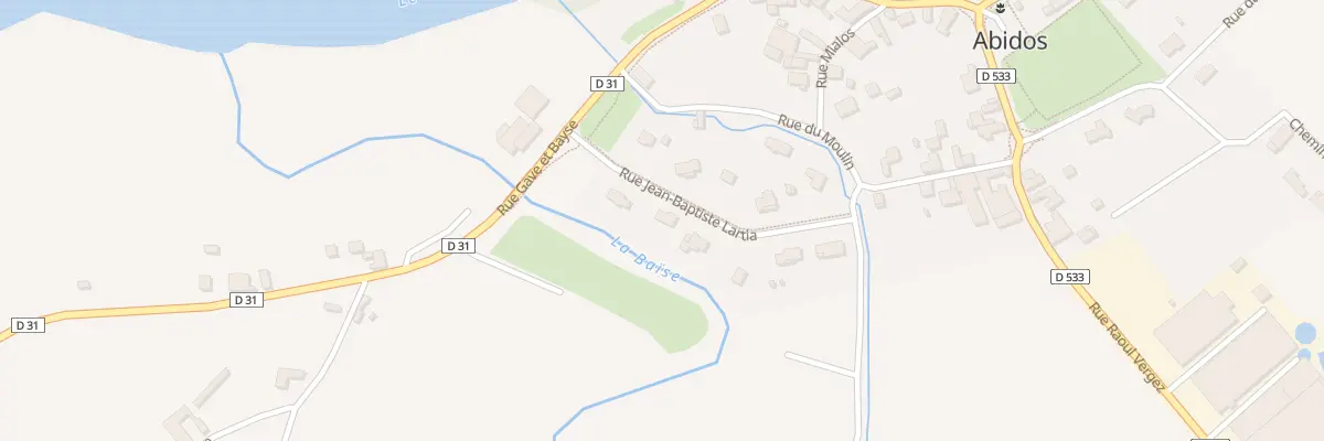 Plan du 5393 Saligue de la Bayse à Abidos