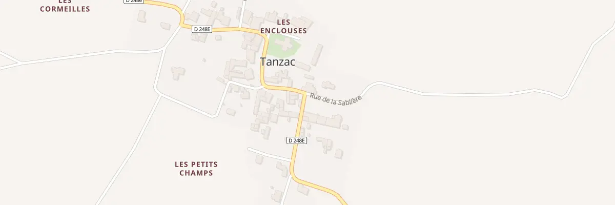 Plan du 1 Rue du Pérat à Tanzac