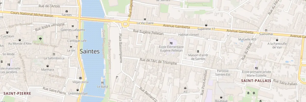 Plan du 29 Rue Arc de Triomphe à Saintes