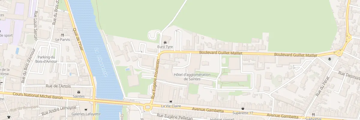 Plan du 6 Bd Guillet Maillet à Saintes
