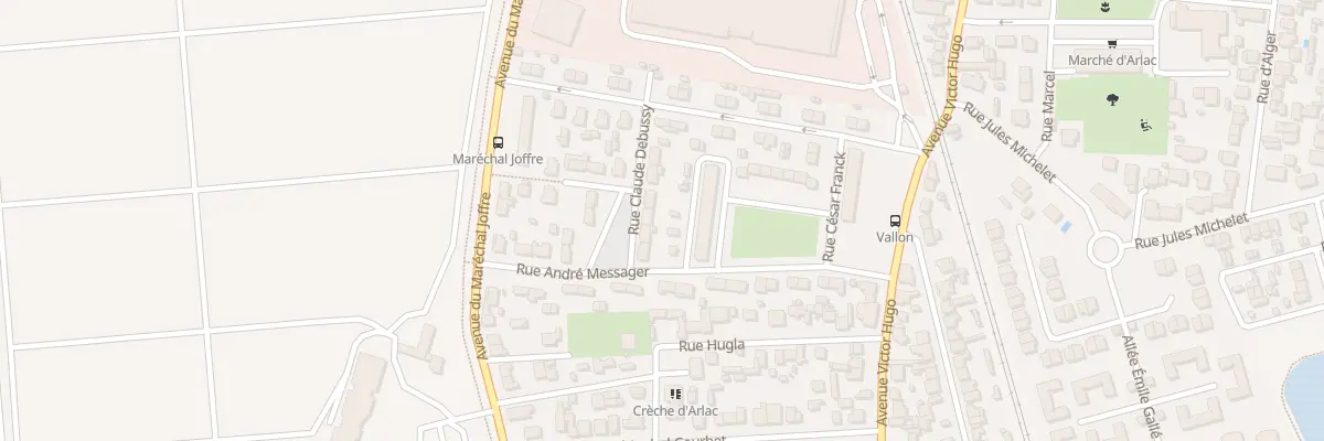 Plan du 10 Rue Claude Debussy à Mérignac