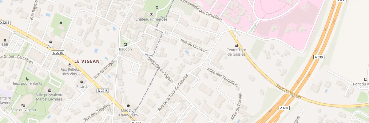 Plan du 111 Rue de la Tour de Gassies à Bruges
