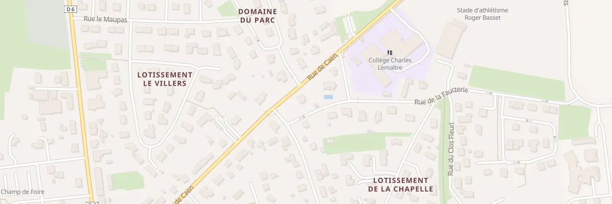 Plan du 40 Rue de Caen - Aunay sur Odon aux Monts d’Aunay