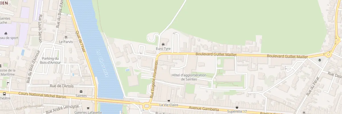 Plan du 2B Bd Guillet Maillet à Saintes