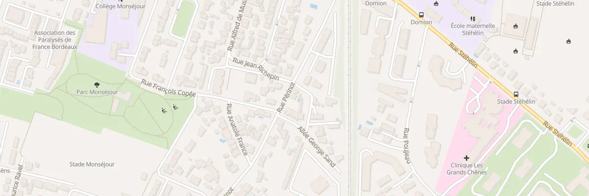 Plan du 22 Rue Perinot à Bordeaux