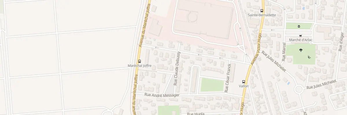 Plan du 1 Rue Claude Debussy à Mérignac