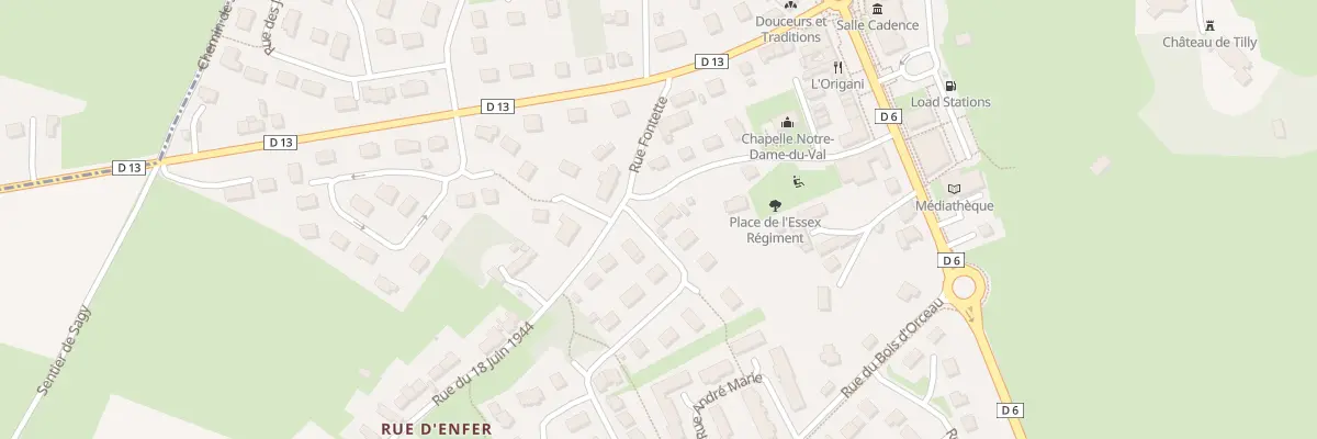 Plan du 7 Rue du 18 Juin 1944 à Tilly-sur-Seulles