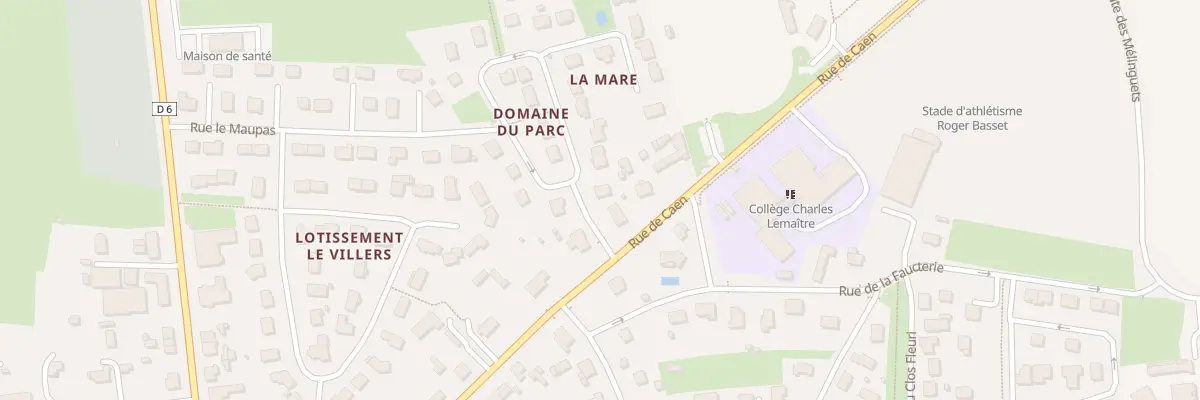 Plan du 4 Rue du Parc - Aunay sur Odon aux Monts d’Aunay