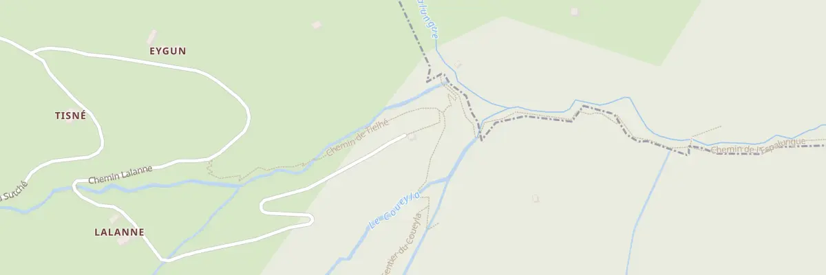 Plan du 1178 Che Lalanne à Lourdios-Ichère