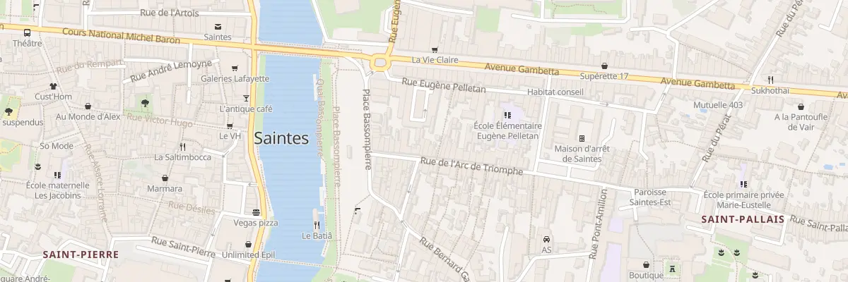 Plan du 15 Rue Arc de Triomphe à Saintes