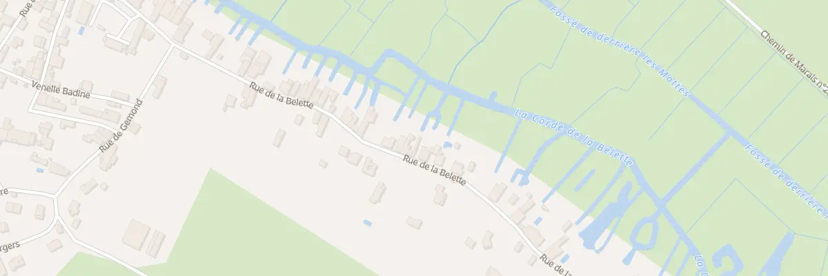 Plan du 35 Rue de la Belette au Vanneau-Irleau