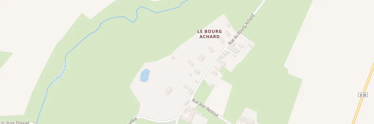 Plan du 123 Rue du Bourg Achard à Vaux-sur-Seulles