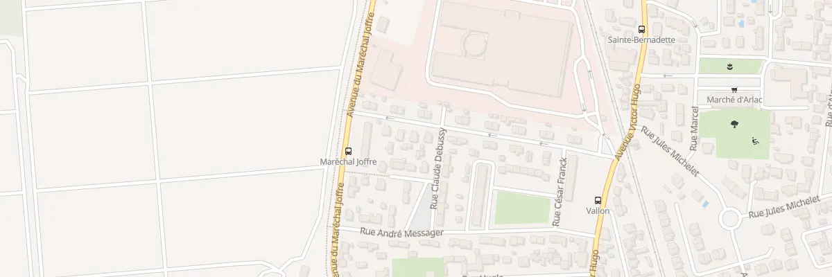 Plan du 20 Rue Benjamin Saufrignon à Mérignac