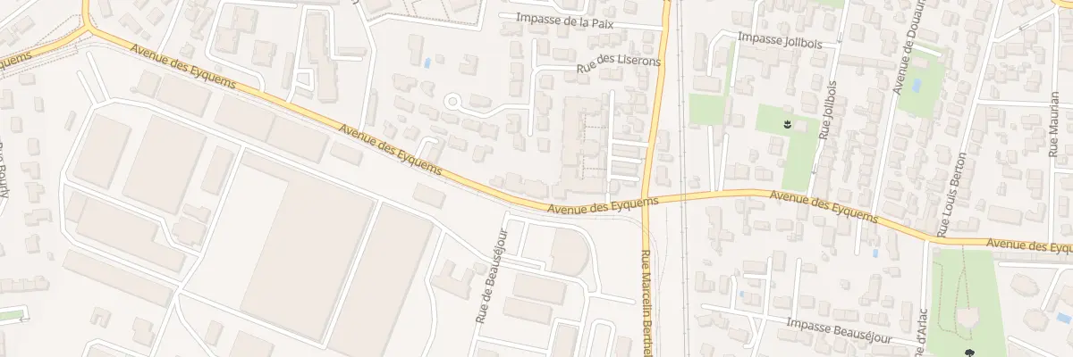 Plan du 131 Av des Eyquems à Mérignac