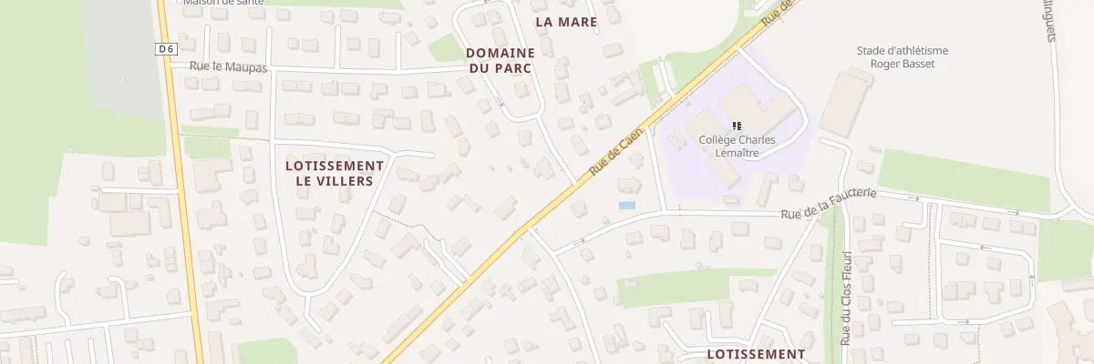 Plan du 36 Rue du Parc - Aunay sur Odon aux Monts d’Aunay