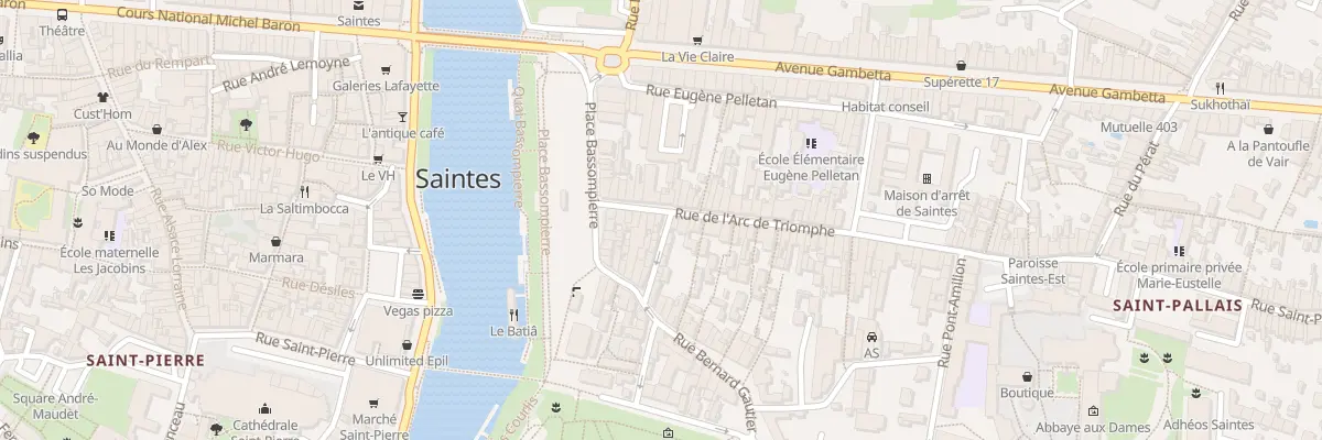 Plan du 14 Rue Arc de Triomphe à Saintes