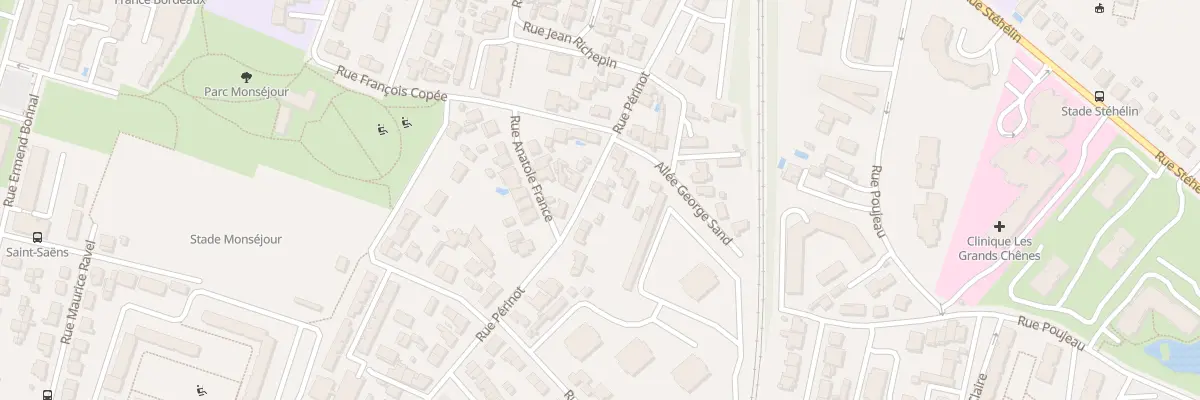 Plan du 30 Rue Perinot à Bordeaux