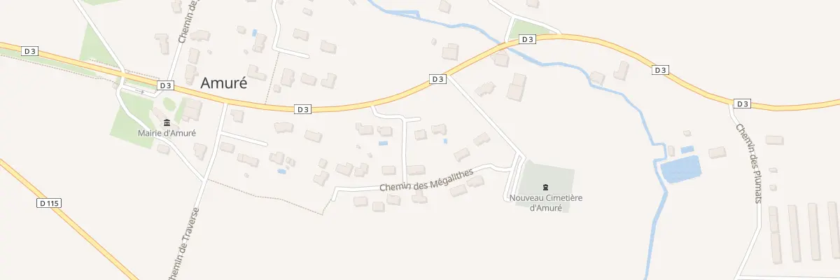 Plan du 3 Chem des Erables à Amuré