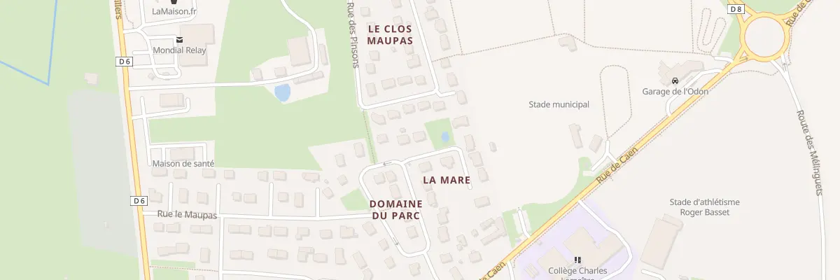 Plan du 16 Rue du Parc - Aunay sur Odon aux Monts d’Aunay