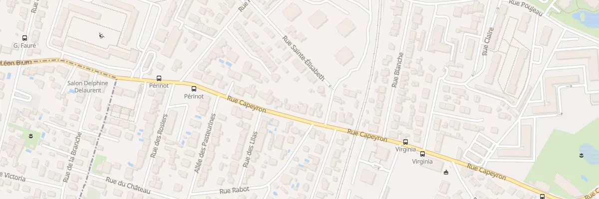 Plan du 99 Rue de Capeyron à Bordeaux