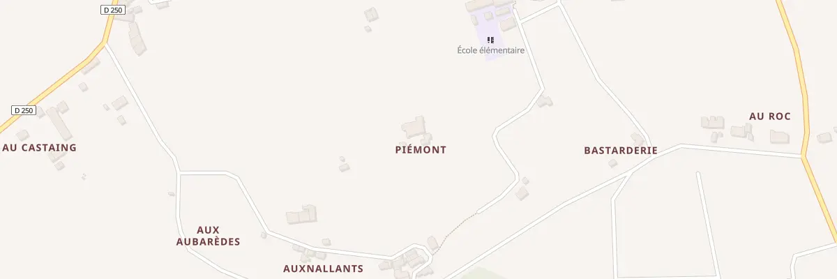 Plan du 74 Piémont à Villeneuve