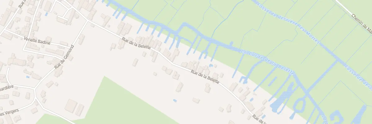 Plan du 31 Rue de la Belette au Vanneau-Irleau