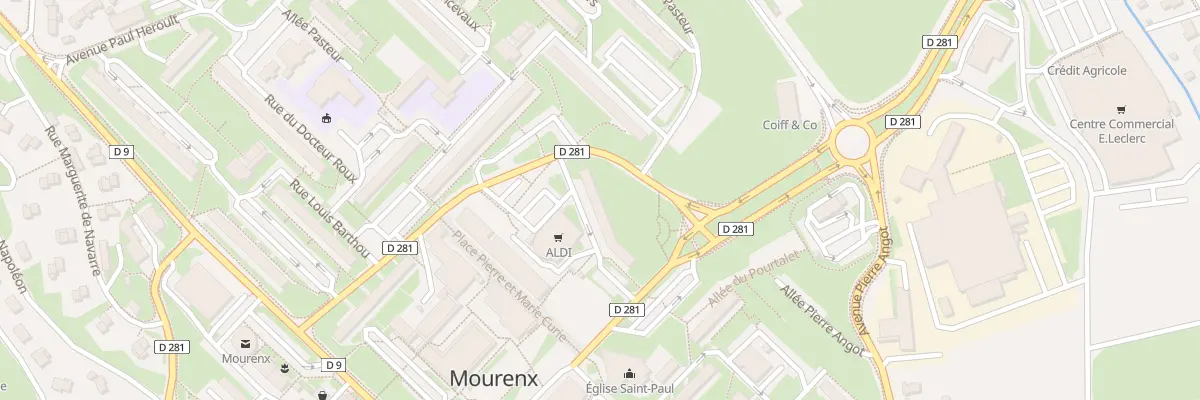 Plan du 4 Rue Du Marechal Leclerc à Mourenx