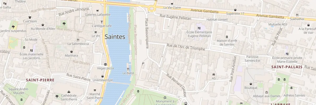 Plan du 10 Rue Arc de Triomphe à Saintes
