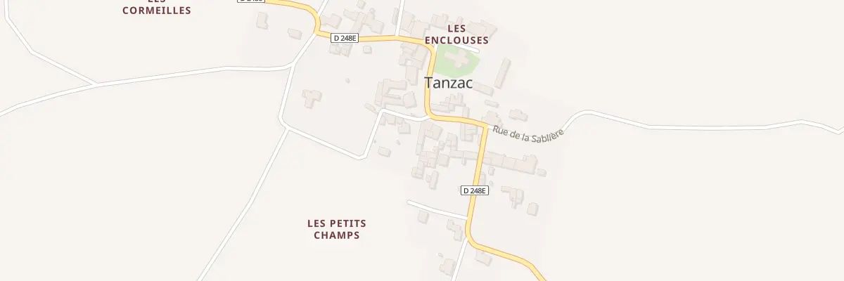 Plan du 14 Rue Rene Gendron à Tanzac