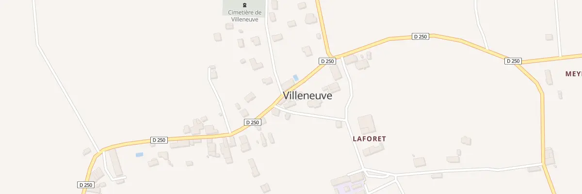Plan du 36 Le Bourg à Villeneuve