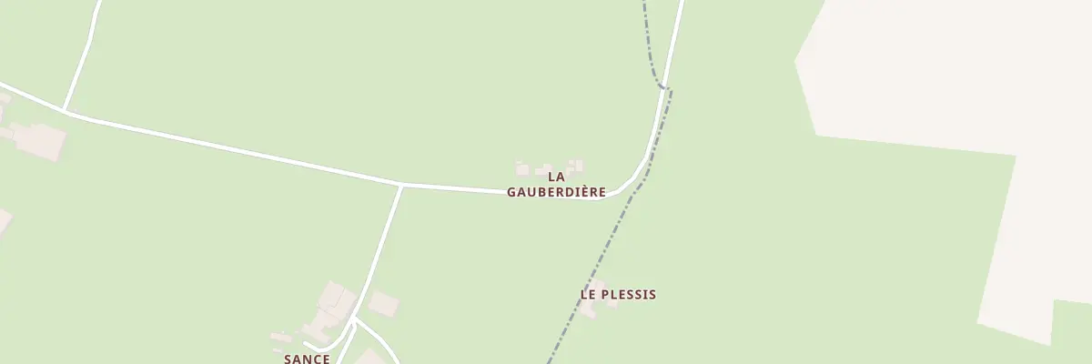 Plan du 1 La Gauberdière à Coudray