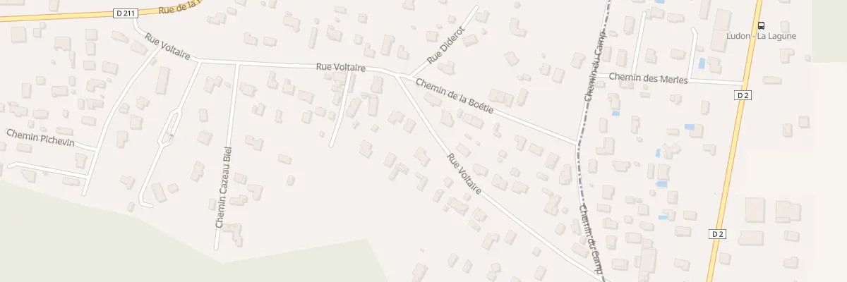 Plan du 450 Rue Voltaire au Pian-Médoc
