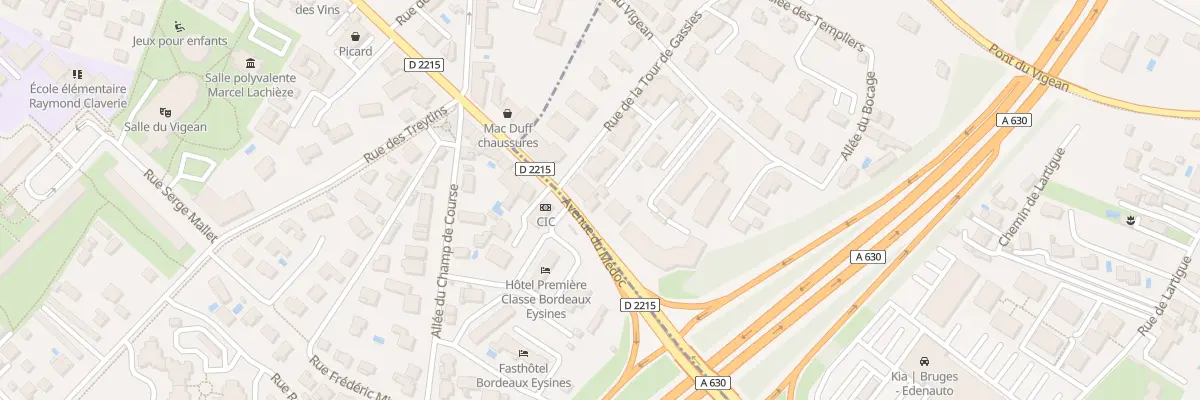 Plan du 491Q Rte du Médoc à Bruges